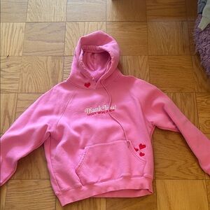 Pink Hoodie with Heart Accents ( Dandy Worls wide)